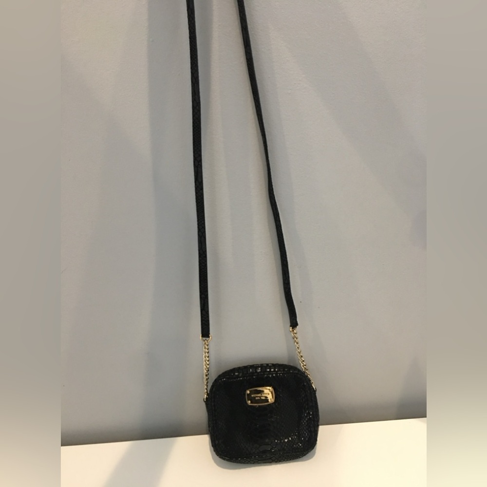 MK Black Crossbody with Gold Hardware